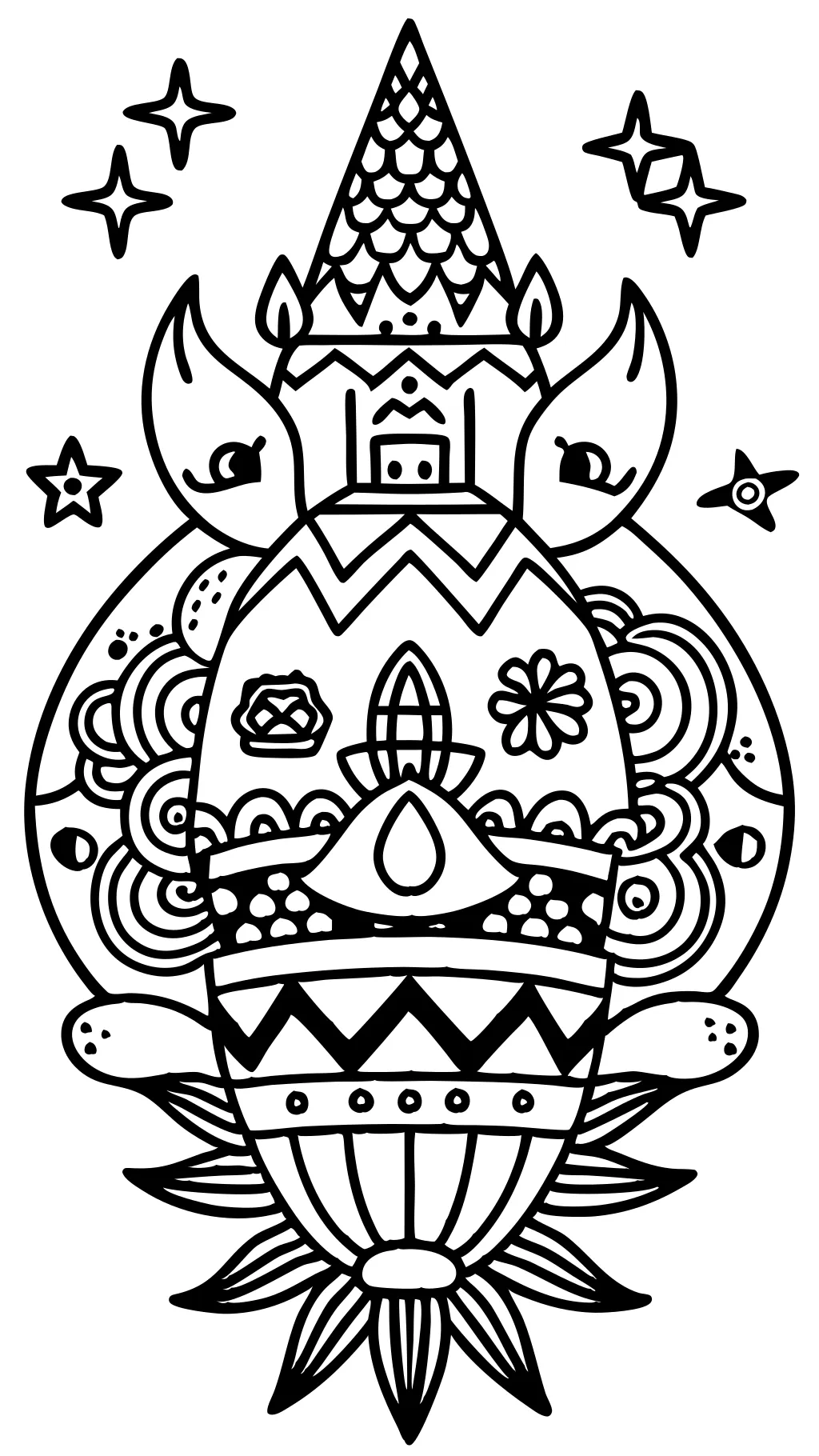 color black coloring pages